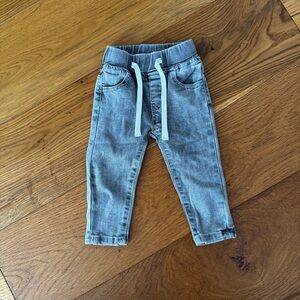 Little Bipsy // Gray Denim Pants // 6-12 Months